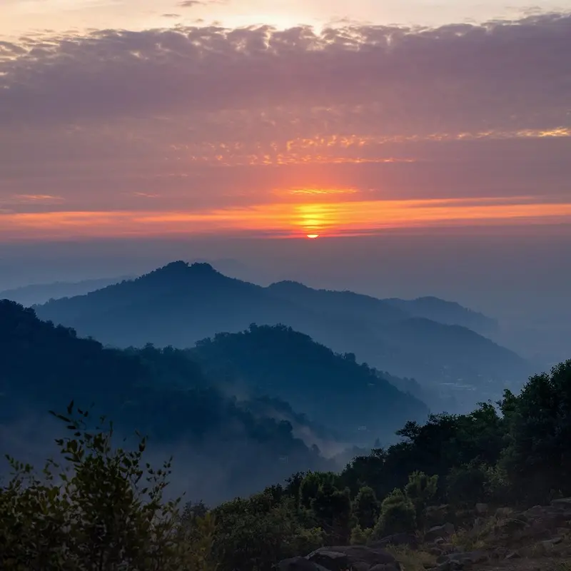 Bombay Point sunset view in Mahabaleshwar